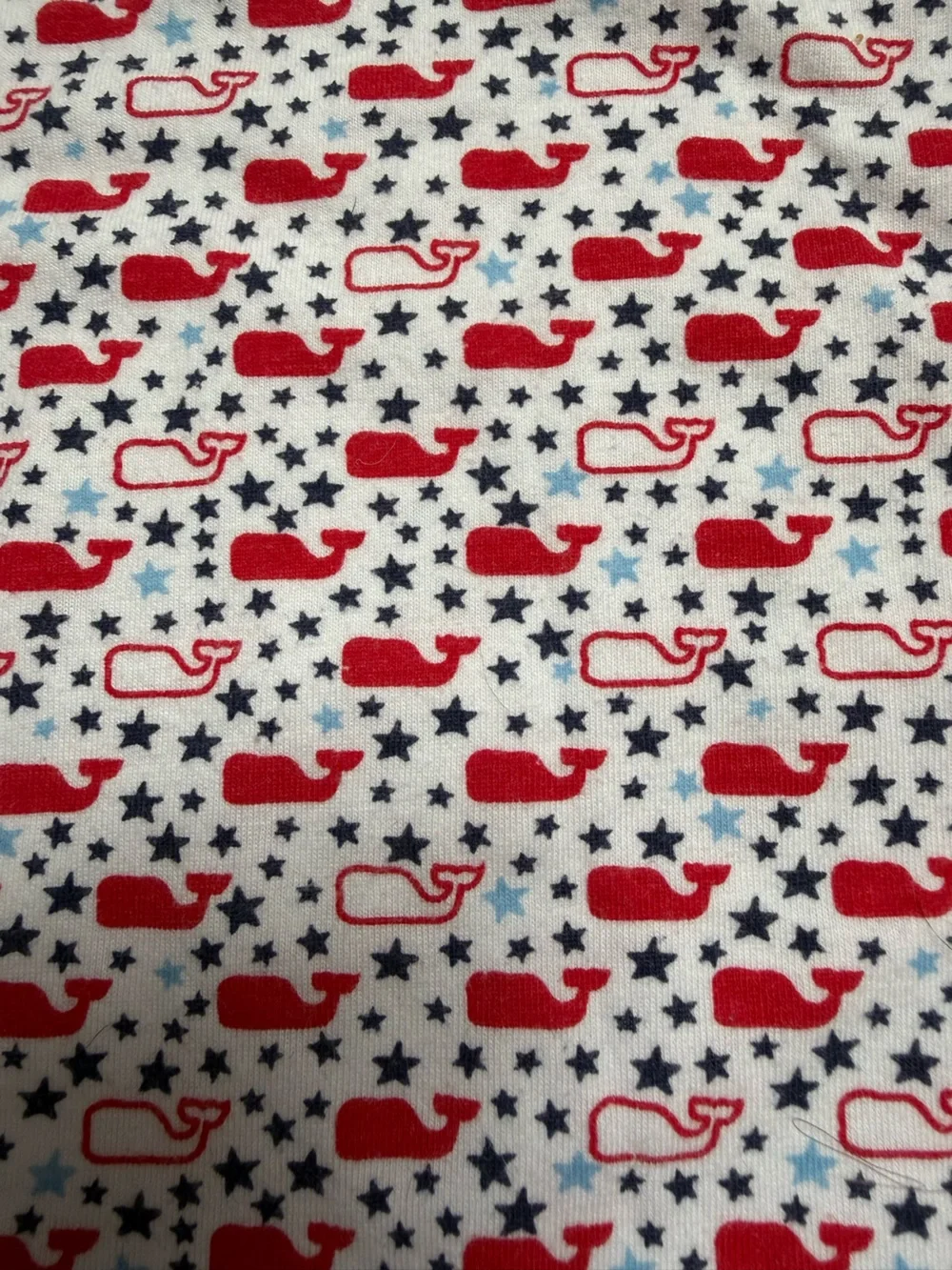 Vineyard Vines x Target Red, White and Blue Navy Whale Print Onesie - 3-6